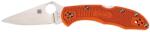 Spyderco DELICA 4 FLAT FRN ORANGE PLAIN C11FPOR EDC Zsebkés (PR-C200420909)