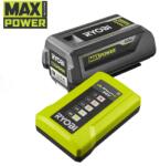 RYOBI RY36BK17B-140 36 V gyorstöltő és 1 db Lithium+ MAX POWER akkumulátor 36 V, 4.0 Ah (5133006228) - dwdszerszam