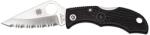 Spyderco LADYBUG 3 FRN BLACK SERRATED LBKS3 EDC Zsebkés (PR-C200440BK7)