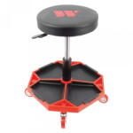 Welzh Werkzeug 4624-WW teleszkópos kerek szerelőszék 4 db kerékkel, szerszámtartóval, max. 136 kg (4624-WW) - dwdszerszam