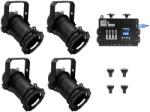  EUROLITE Set 4x PAR-16 Spot bk dim2warm + EDX-4 DMX RDM LED Dimmer Pack (20000694)