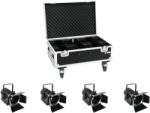  EUROLITE Set 4x LED THA-40PC bk + Case (20000165)