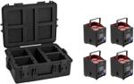  EUROLITE Set 4x AKKU UP-4 QCL Spot QuickDMX MK2 + Plastic case (20001038)