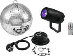 EUROLITE Mirror Ball 20cm with motor + LED PST-5 QCL Spot bk (20000563)