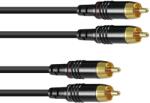  SOMMER CABLE RCA Cable 2x2 1m bk Hicon (30307392)
