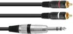 Omnitronic Adapter Cable Jack stereo/2xRCA 1.5m (30225223)
