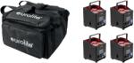  EUROLITE Set 4x AKKU UP-4 QCL Spot QuickDMX MK2 + Soft Bag (20001041)
