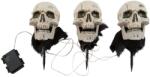 Europalms Halloween Skeleton Head with Stake, Set of 3, 29cm (83316122)