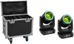  EUROLITE Set 2x LED TMH-B120 Hypno Moving-Head Beam + Flightcase with wheels (20001045)