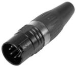 HICON XLR plug 5-pin HI-X5CM-B (30200514)