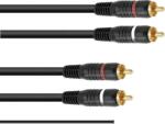  OMNITRONIC RCA Cable 2x2 ground 1.5m (3020940N)