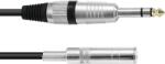 Omnitronic Jack extension 6.3 stereo 3m bk (30211678)