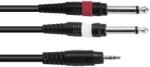 Omnitronic Adapter Cable 3.5 Jack/2xJack 6m bk (30225156)