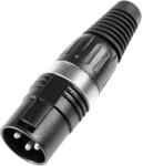 HICON XLR plug 3-pin HI-X3CM-BLK (3020050C)