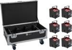  EUROLITE Set 6x AKKU UP-4 QCL Spot QuickDMX MK2 + Flightcase with wheels and charging function (20001039)