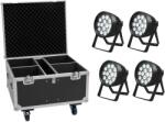  EUROLITE Set 4x LED IP PAR 14x8W QCL + Flightcase (20001050)