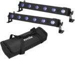  EUROLITE Set 2x LED BAR-6 QCL RGB+UV Bar + Soft Bag (20000660)