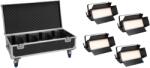  EUROLITE Set 4x LED PLL-576 CW/WW Panel + Case with wheels (20001032)
