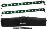  EUROLITE Set 2x LED BAR-12 QCL RGB+UV Bar + Soft Bag (20000663)
