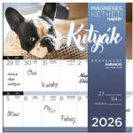 LIZZY CARD Falinaptár mágneses LIZZY CARD 220x220mm 2 hetes Kutyák 2026 (21690) - papir-bolt