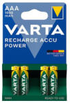 VARTA Elem tölthető akku AAA mikro 1000 mAH Power 4 db/csomag, Varta (5703301404) - cartridge