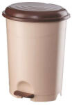 PLANET Szemetes kuka pedálos műanyag 6 literes barna UP124 (UP124)