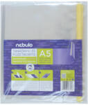 Nebulo Tankönyvborító öntapadó, ragasztócsíkkal, A5 47x26cm, 10 ív/csomag, Nebulo, víztiszta (RCS-TK-A5-SI) - cartridge