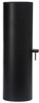 DARCO FÜSTCSŐ EGYENES KONDENZÁCIÓ ELLENI VÉDELEMMEL, ELZÁRÓSZELEPPEL ÉS TISZTÍTÓVAL 100CM HOSSZÚ FEKETE (RPrs/ZA120/1,0-CZ2)