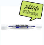  Neuland TwinOne®, vágott és ecsethegyű moderációs marker, kék 80410300