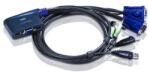 ATEN CS62U 2-Port USB VGA/Audio Cable KVM Switch (1, 8m) (CS62U) - primatinta