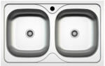 MOFÉM EVO2 2B kétmedencés rozsdamentes acél mosogatótálca - szatén felülettel (800×500 mm, AISI 304) (760012810) (760012810)