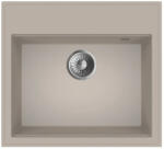 MOFÉM Zenit 1B bézs gránit mosogatótálca - Duraquartz, ráépíthető, 560x510 mm (760012801B2) (760012801B2)