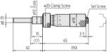 Mitutoyo Micrometer Head, Medium-sized Type (150-211-10)