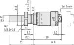 Mitutoyo Micrometer Head, Short Thimble Type (148-308-10)