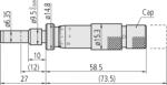 Mitutoyo Beépíthető mikrométer álló orsóval (153-108)