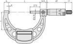 Mitutoyo Külső mikrométer 5 - 6 (103-182)