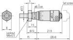 Mitutoyo Micrometer Head, Ultra Small Type (148-203-10)