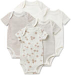 Tchibo - 5 kisgyerek body állítható hosszúsággal - kisgyerek - méret 74/80 - fehér/mintás - tchibo - 9 995 Ft