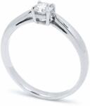 White & Black Eljegyzési gyűrű - 3, 9mm gyémánttal - fehérarany (AU11154)