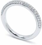 White & Black Pavé gyémánt gyűrű - 0, 4 karát (AU11794)