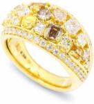 White & Black Messina színes gyémánt gyűrű - 2, 5 karát (AU13378)