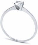 White & Black Eljegyzési gyűrű - 4, 6mm gyémánttal - fehérarany (AU11220)