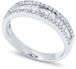 White & Black Sasha baguette gyémánt gyűrű - 0, 7 karát (AU12379)