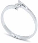 White & Black Labor gyémánt eljegyzési gyűrű - 0, 08 karát (AU12909)