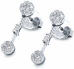 White & Black Poppy gyémánt fülbevaló (AU11939)