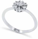 White & Black Gironde eljegyzési gyűrű baguette gyémántokkal (AU11973)