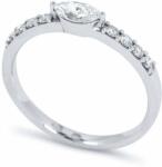 White & Black Marquise gyémánt eljegyzési gyűrű (AU11248)