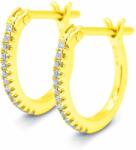 White & Black Huggy gyémánt fülbevaló - arany - 0, 2 karát (AU13776)