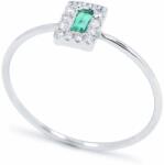White & Black Cosmo smaragd köves gyűrű gyémántokkal (AU12332)