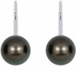 White & Black Tahiti gyöngy fülbevaló, kapcsos - 7, 5-8mm - AAA (AU12073)